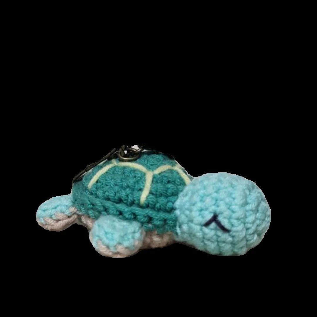 The same turtle with a segmentation mask applied.<br>